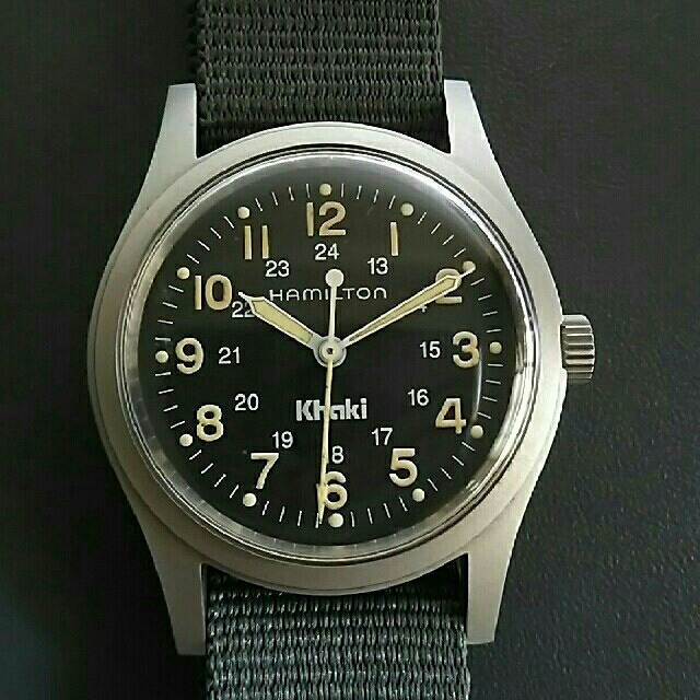 Hamilton(ハミルトン)のブランコ様専用　ハミルトン　カーキ　手巻き　腕時計　Hamilton Khaki メンズの時計(腕時計(アナログ))の商品写真