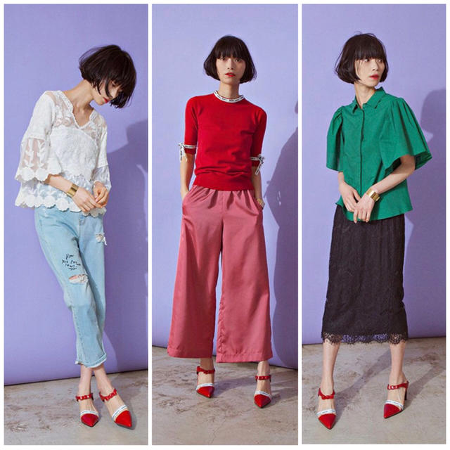 Ameri VINTAGE(アメリヴィンテージ)のLOGO BELT POINTED PUMPS レディースの靴/シューズ(ハイヒール/パンプス)の商品写真