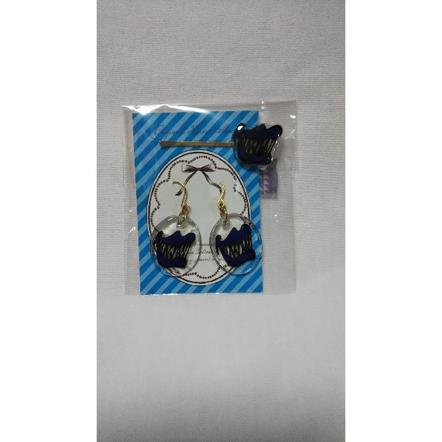 関ジャニ∞(カンジャニエイト)のピアスとヘアピン(関ジャニ∞ 唇) 青 ハンドメイドのアクセサリー(ピアス)の商品写真