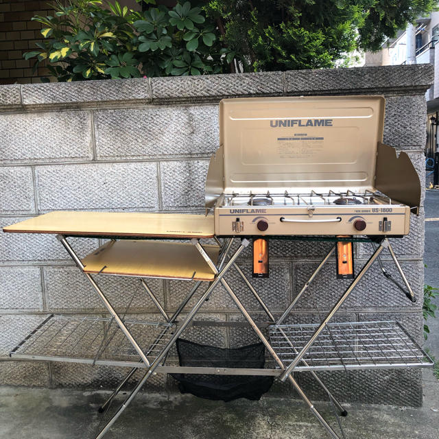 上品】 廃盤 ユニフレーム ツーバーナー US-1800 キッチンスタンド