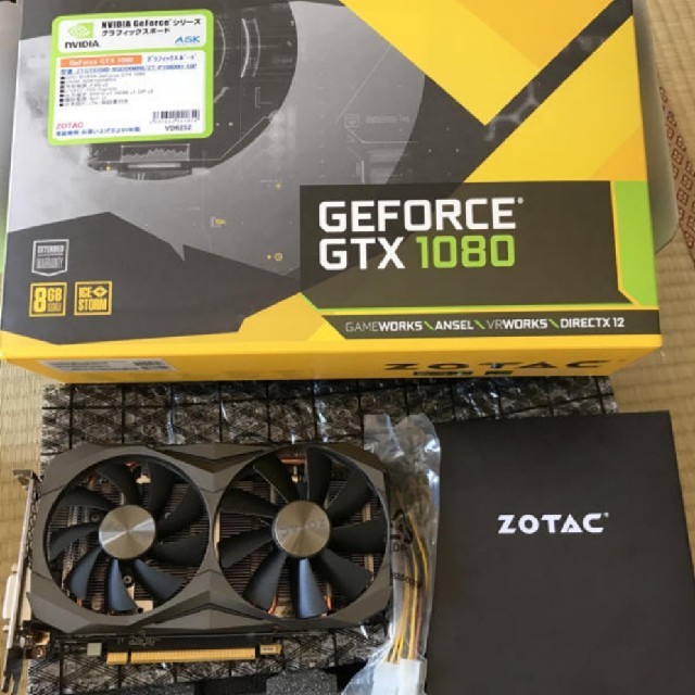 PCパーツZOTAC Geforce GTX1080