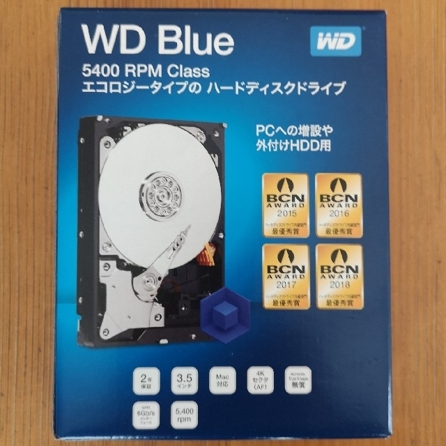 新品 内臓HDD 3.5インチ 6TB WD Blue ウェスタンデジタル製の通販 by