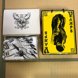 ラルクアンシエル(L'Arc～en～Ciel)の非売品 VAMPS バスタオル&紙袋(ミュージシャン)