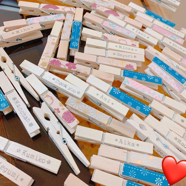 結婚式 席札 ウェディング ウッドクリップ ハンドメイド オーダーメイド | フリマアプリ ラクマ 結婚式 席札 ウェディング ウッドクリップ ハンドメイド オーダーメイド | フリマアプリ ラクマ
