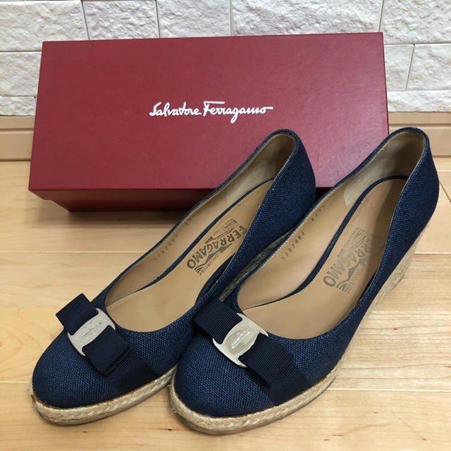 フェラガモ Ferragamo ヴァラ エスパドリーユシューズ