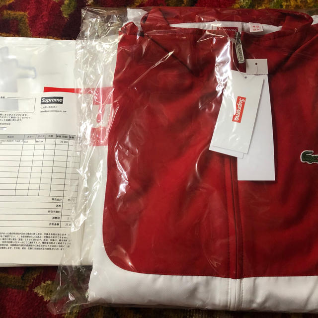 Supreme/LACOSTE Track Jacket トラックジャケット 赤