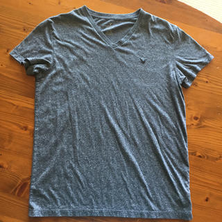 アメリカンイーグル(American Eagle)の美品‼︎ アメリカンイーグル グレー シンプルTシャツ サイズM(Tシャツ/カットソー(半袖/袖なし))