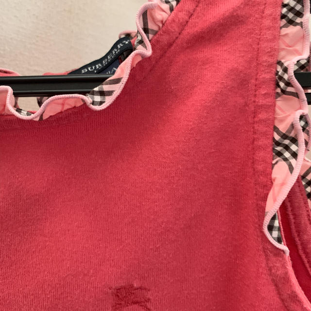 BURBERRY(バーバリー)のバーバリーのキャミソール130センチ キッズ/ベビー/マタニティのキッズ服女の子用(90cm~)(Tシャツ/カットソー)の商品写真