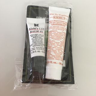 キールズ(Kiehl's)の《未使用》キールズ リップクリーム&ミニハンドクリーム + リップクリーム3本(リップケア/リップクリーム)