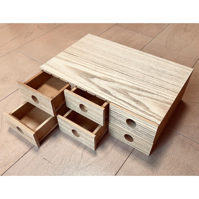 MUJI (無印良品) - 無印良品 MDF小物収納6段 ミニチェストの MUJI (無印良品) - 無印良品 MDF小物収納6段 ミニチェストの
