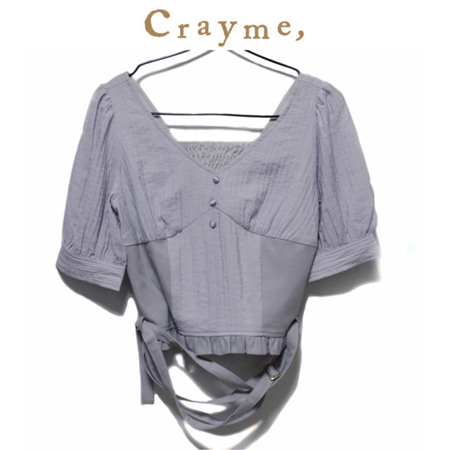 Crayme, - crayme, クレイミー 半袖パフスリーブブラウスの通販 by t's shop｜クレイミーならラクマ