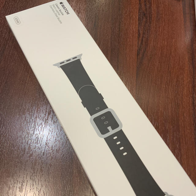 Apple Watch(アップルウォッチ)の(純正品) Apple Watch クラシックバックル 42mm ブラック メンズの時計(レザーベルト)の商品写真