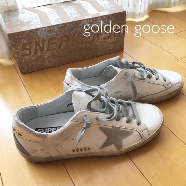 【ほぼ未使用】golden goose  レザースニーカー 白