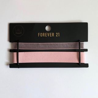 フォーエバートゥエンティーワン(FOREVER 21)のチョーカー レザー ピンク(ネックレス)