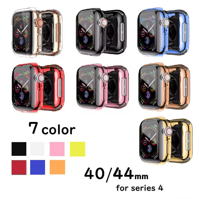 Apple Watch(アップルウォッチ)のApple Watch series4 ソフトケース【40/44mm】 メンズの時計(腕時計(デジタル))の商品写真