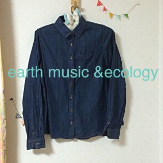 アースミュージックアンドエコロジー(earth music & ecology)のアース＊デニムシャツ(シャツ/ブラウス(長袖/七分))