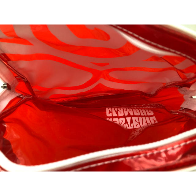 HYSTERIC MINI(ヒステリックミニ)の新品 HYSTERIC MINI クリアポーチ 赤 レディースのファッション小物(ポーチ)の商品写真