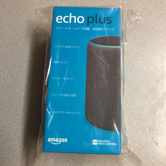 ECHO(エコー)のAmazon Echo Plus 第2世代 チャコール スマホ/家電/カメラのオーディオ機器(スピーカー)の商品写真