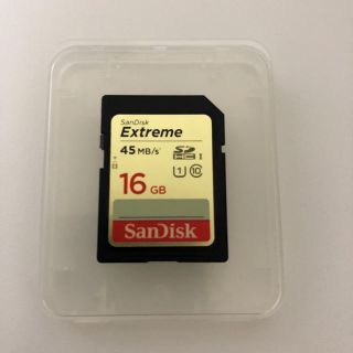 サンディスク(SanDisk)のSanDisk サンディスク エクストリーム 16GB SDHC メモリーカード(PC周辺機器)