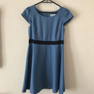 アナトリエ(anatelier)のアナトリエほぼ新品＊サックスブルーワンピース(ひざ丈ワンピース)