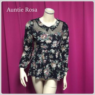 アンティローザ(Auntie Rosa)のAuntieRose♡薔薇柄ペプラム(カットソー(長袖/七分))