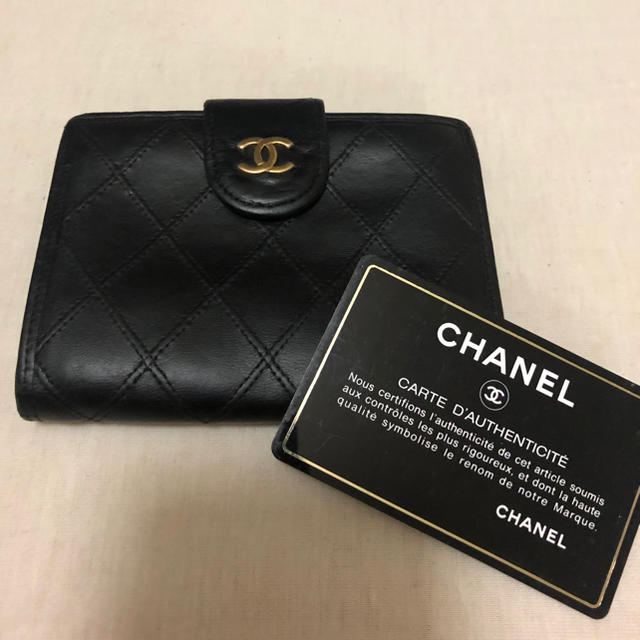 CHANEL  がま口  二つ折り財布財布