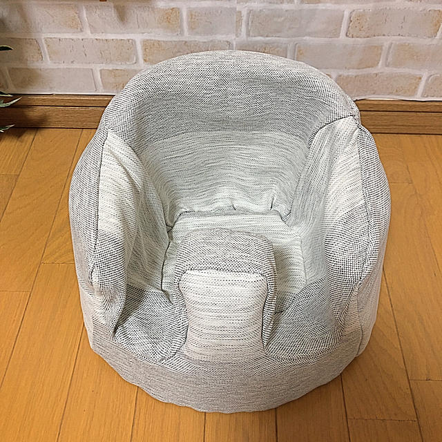 Bumbo(バンボ)のハンドメイド♡バンボカバー(太ボーダーグレー) キッズ/ベビー/マタニティの寝具/家具(シーツ/カバー)の商品写真