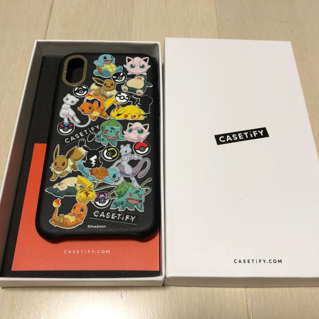 ポケモン(ポケモン)のcasetify iphone x ケース black ポケモン スマホ/家電/カメラのスマホアクセサリー(iPhoneケース)の商品写真