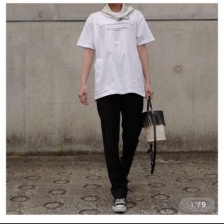 ドゥロワー(Drawer)の美品！サイズ36 Straight Pants Black(カジュアルパンツ)