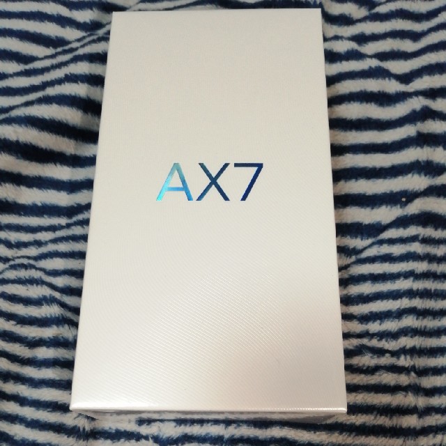 スマートフォン本体OPPO AX7 ブルー 未開封品