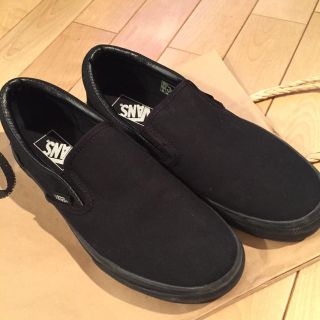 ヴァンズ(VANS)のVANS ブラック(スリッポン/モカシン)