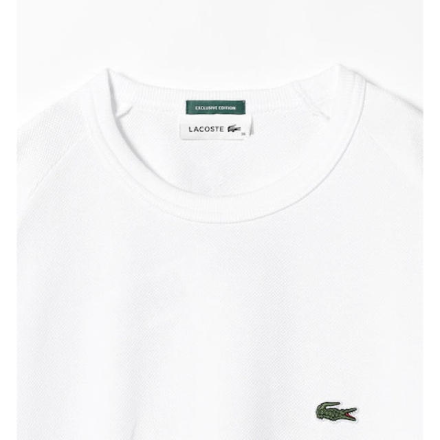 BEAMS(ビームス)のBEAMS／ LACOSTE 別注 AラインクルーネックTシャツ メンズのトップス(Tシャツ/カットソー(半袖/袖なし))の商品写真