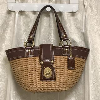 コーチ(COACH)のコーチ かごバッグ(かごバッグ/ストローバッグ)