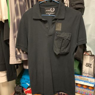 フレッドペリー(FRED PERRY)のrafsimons × fred perry ポロシャツブラック38(ポロシャツ)