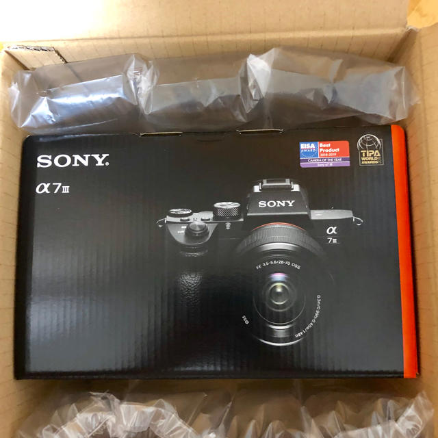 SONY(ソニー)の◆新品◆SONY α7 III ILCE-7M3 レンズキット◆8月15日購入◆ スマホ/家電/カメラのカメラ(ミラーレス一眼)の商品写真