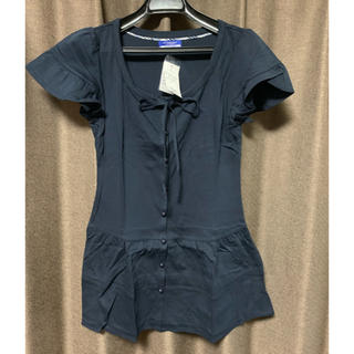 バーバリーブルーレーベル(BURBERRY BLUE LABEL)のチュニックロングTシャツバーバリーＢＵＲＢＥＲＲＹ値下人気ブランド新品上品(Tシャツ(半袖/袖なし))