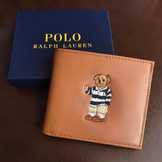 ラルフローレン 財布 POLO RALPH ポロ 折り ミニ財布 レザー (Ralph