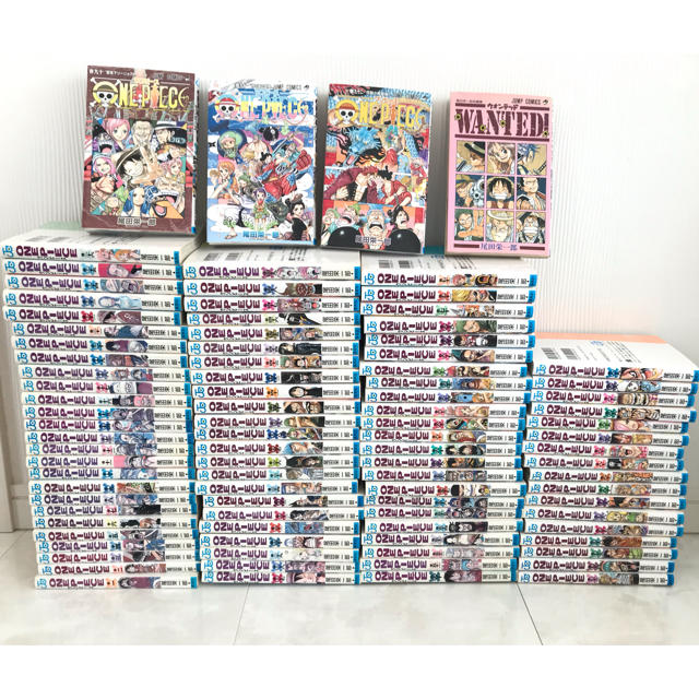 集英社(シュウエイシャ)のONE PIECE 全巻1〜92巻 おまけ一冊付き エンタメ/ホビーの漫画(全巻セット)の商品写真