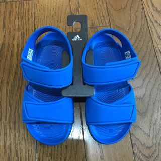 アディダス(adidas)のアディダス☆adidas★サンダル☆ブルー★19㎝(サンダル)