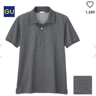 ジーユー(GU)のGU  ジーユー  ドライポロシャツ（半袖） ダークグレー(ポロシャツ)