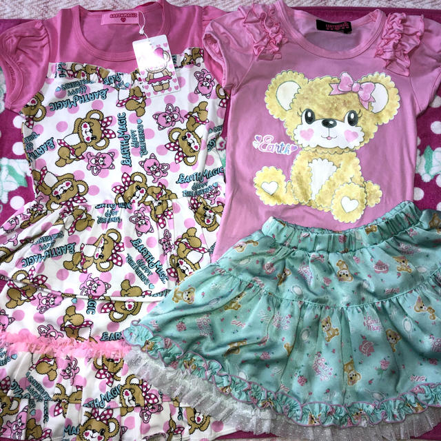 EARTHMAGIC(アースマジック)の120㎝♡4点セット キッズ/ベビー/マタニティのキッズ服女の子用(90cm~)(Tシャツ/カットソー)の商品写真