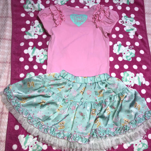 EARTHMAGIC(アースマジック)の120㎝♡4点セット キッズ/ベビー/マタニティのキッズ服女の子用(90cm~)(Tシャツ/カットソー)の商品写真