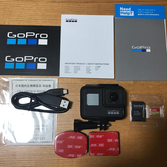 GOPRO Black HERO7 美品 64GBカード付