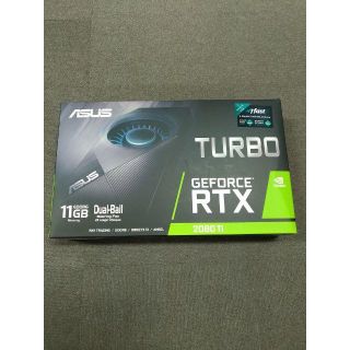 エイスース(ASUS)の新品未開封ASUS  TURBO-RTX2080TI-11G (PCパーツ)