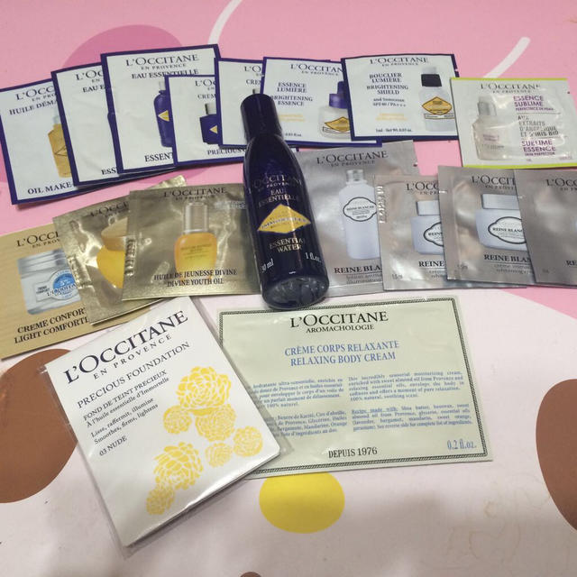 L'OCCITANE(ロクシタン)のロクシタン サンプルセット24点 コスメ/美容のスキンケア/基礎化粧品(フェイスクリーム)の商品写真