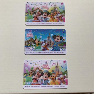 ディズニー(Disney)の【JAL】 ディズニー 35周年  搭乗証明書 非売品 3セット(ノベルティグッズ)