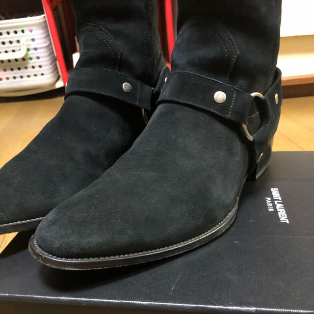 早者勝ち‼️SAINT LAURENT HARNESS BOOTS 41 ブラック