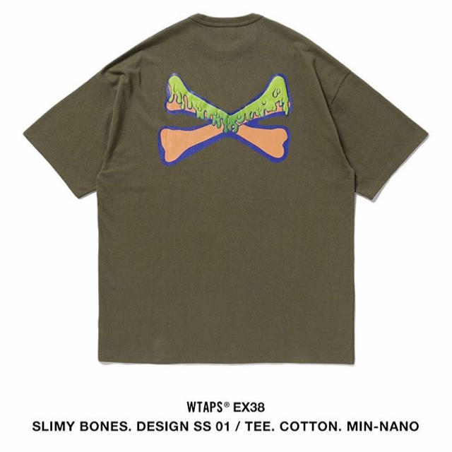 W)taps(ダブルタップス)のSLIMY BONES. DESIGN SS 01 / TEE.MIN-NANO メンズのトップス(Tシャツ/カットソー(半袖/袖なし))の商品写真