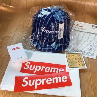 シュプリーム(Supreme)の★supreme  Text Stripe cap ★ (キャップ)