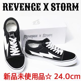 ヴァンズ(VANS)のRevenge×storm  リベンジストーム ブラック 24.0cm(スニーカー)